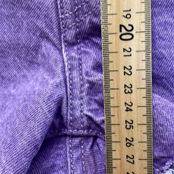 Levi's 501 Classic Cutoff Denim J ean Shorts Lavender Purple - 26 - Picture 9 of 12